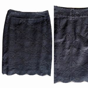 Banana Republic Pencil Black Skirt